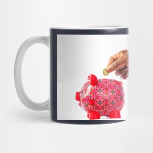 Piggy Bank Saving For A Rainy Day Mug